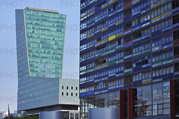 The modern office building Tour de Lille at the Euralille quarter in Lille, France, Europe