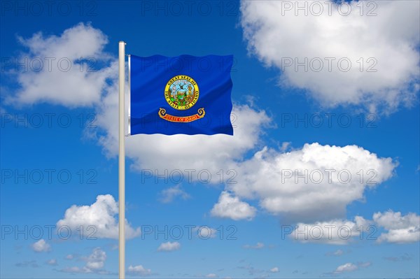 The flag of Idaho, USA, Studio, North America