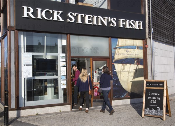 Rick Stein's Fish restaurant, famous TV chef, Falmouth, Cornwall, England, UK