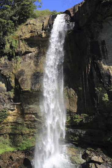 Waterfalls on Ramboda Oya river, Ramboda, Nuwara Eliya, Central Province, Sri Lanka, Asia