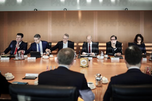 Overview recorded during a meeting of the Cabinet. Berlin, 10.01.2024