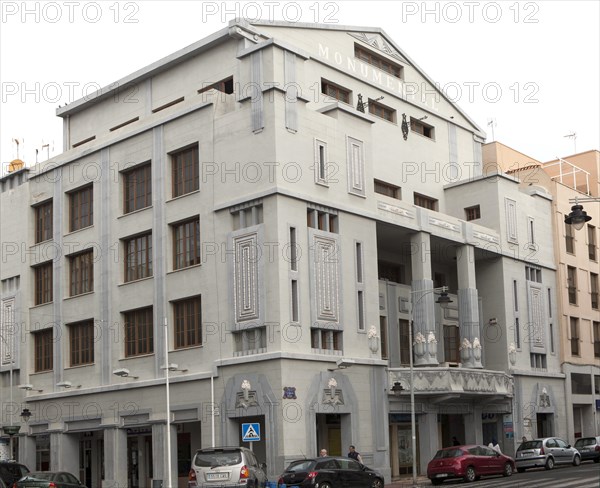 Monumental cinema 1930s Art Deco style Melilla, Spanish territory in north Africa, Spain architect Lorenzo Ros Costa