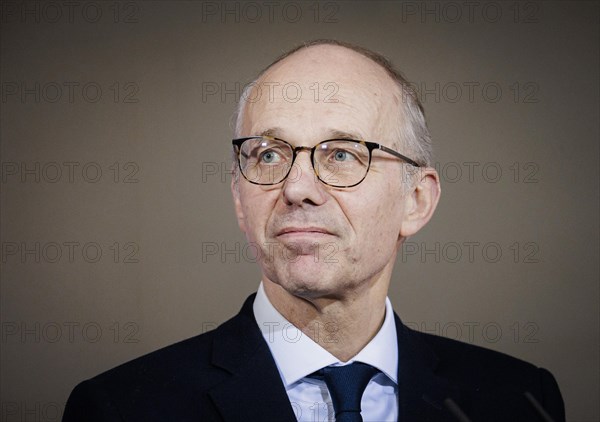 Federal Chancellor Olaf Scholz (SPD) and Luc Frieden, Prime Minister of the Grand Duchy of Luxembourg, give a press conference after talks at the Federal Chancellery in Berlin, 8 January 2024