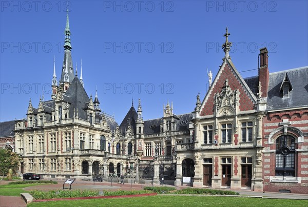 The Benedictine Palace, Palais de la Benedictine, liqueur distillery at Fecamp, Normandy, France, Europe