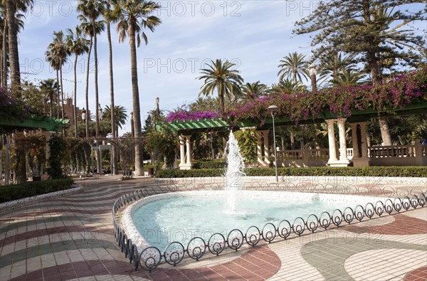 Herandez Park in Melilla autonomous city state Spanish territory in north Africa, Spain, Europe