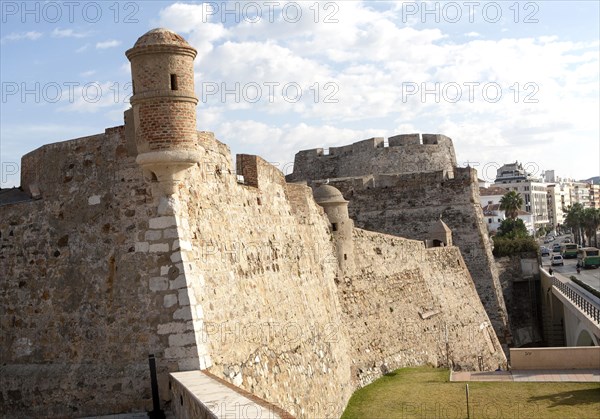 Muralla Real historic fortress Ceuta, Spanish territory in north Africa, Spain, Europe