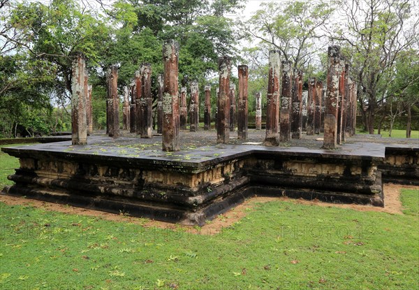 UNESCO World Heritage Site, the ancient city of Polonnaruwa, Sri Lanka, Asia, building in the Alahana Pirivena complex, Asia