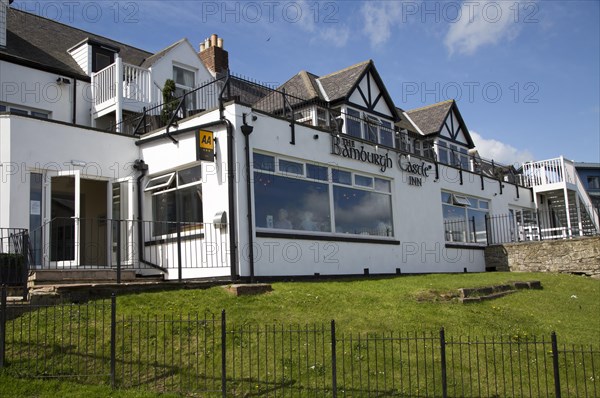 Bamburgh Castle Inn hotel, Seahouses, Northumberland, England, UK