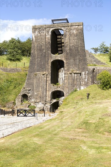 Ironworks museum industrial archaeology, UNESCO World Heritage site, Blaenavon, Monmouthshire, South Wales, UK