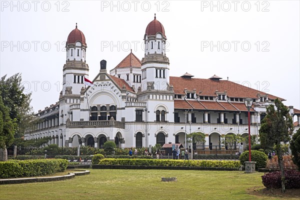 Lawang Sewu, Thousand Doors, headquarters of the Dutch East Indies Railway Company at Semarang, Central Java, Indonesia, Asia