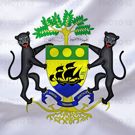 Africa, African Union, the coat of arms of Gabon, Studio