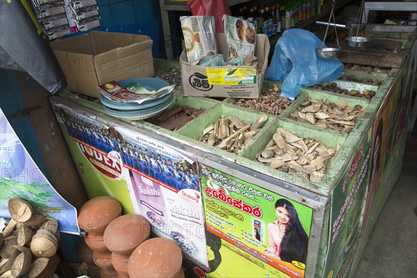 Medicinal plants on sale in town of Haputale, Badulla District, Uva Province, Sri Lanka, Asia