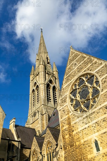 Roman catholic church of Saint John the Evangelist, Bath, north east Somerset, England, UK architect C. F. Hansom 1863
