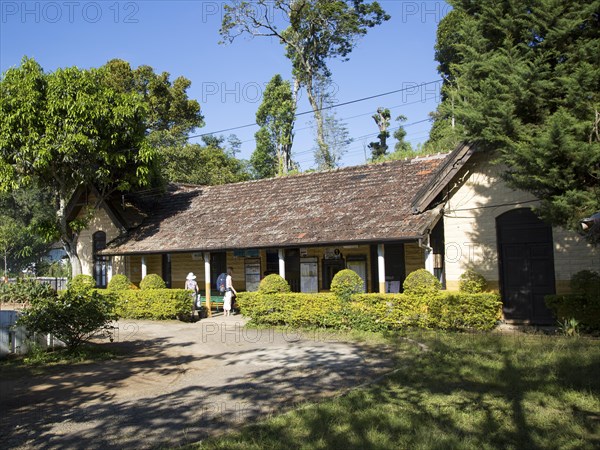 Exterior of railway station, Ella, Badulla District, Uva Province, Sri Lanka, Asia