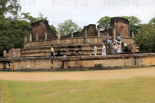 Vatadage building, The Quadrangle, UNESCO World Heritage Site, the ancient city of Polonnaruwa, Sri Lanka, Asia