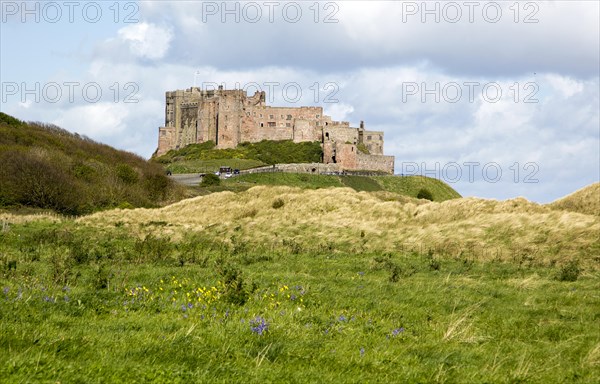 Bamburgh castle, Northumberland, England, UK