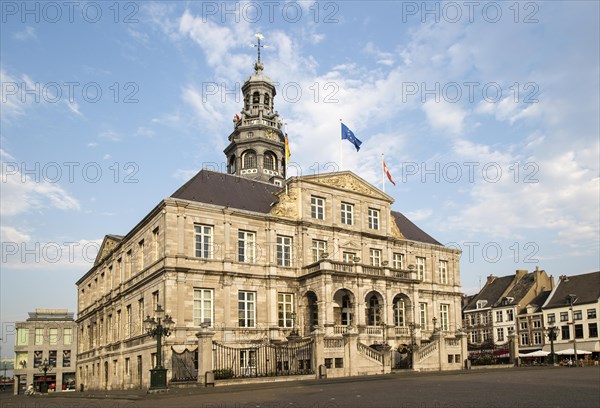 Stadhuis city hall building, market square, Maastricht, Limburg province, Netherlands, 1662, architect Pieter Post