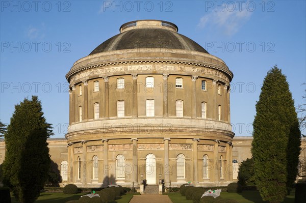 Georgian architecture of the Rotunda at Ickworth House, near Bury St Edmunds, Suffolk, England, UK