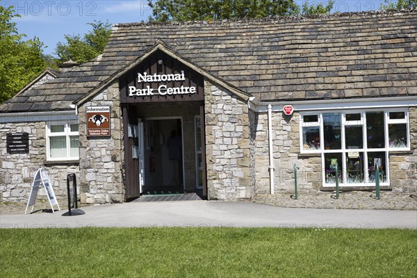 National Park Centre building, Malham village, Yorkshire Dales national park, England, UK