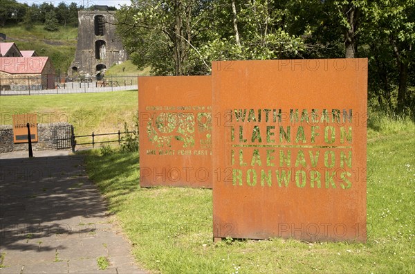 Ironworks museum industrial archaeology, UNESCO World Heritage site, Blaenavon, Monmouthshire, South Wales, UK