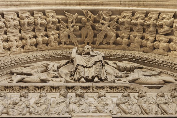 Portal of St Trophime Cathedral, Arles, Bouches-du-Rhone, Provence, France, Europe