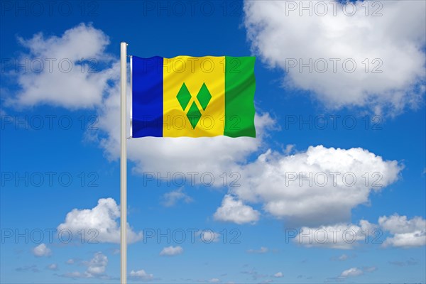 The flag of St Nevis and the Grenadines, Studio