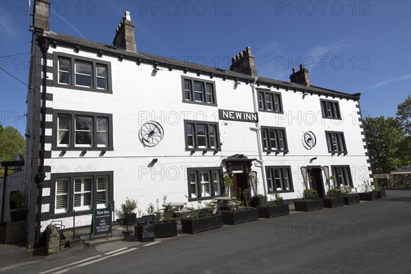 New Inn pub and hotel, Clapham village, Yorkshire Dales national park, England, United Kingdom, Europe