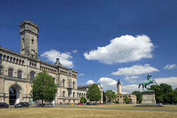 The Gottfried Wilhelm Leibniz Universitaet Hannover, LUH, Guelph Palace at Hannover, Lower Saxony, Germany, Europe