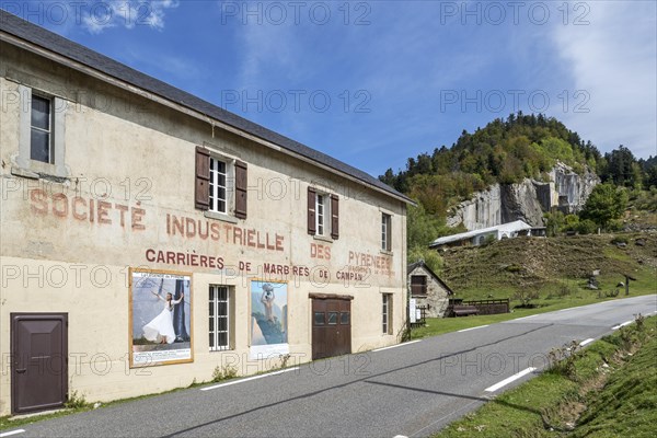 Societe Industrielle des Pyrenees, Carrieres de Marbres de Campan, marble quarry at Payolle, Haute-Bigorre, Hautes-Pyrenees, France, Europe