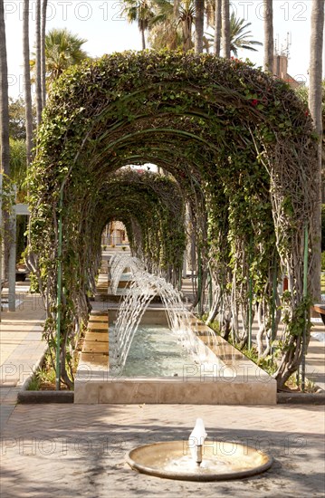 Herandez Park in Melilla autonomous city state Spanish territory in north Africa, Spain, Europe