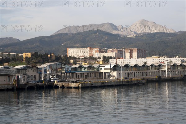 View towards Jebel Musa from Ceuta, Spanish territory in north Africa, Spain, Europe