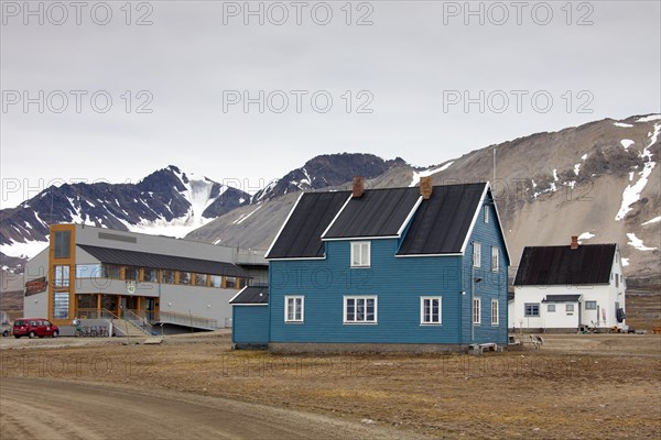 Koldewey Station for Arctic and marine research at Ny-Alesund on Svalbard, Spitsbergen, Norway, Europe