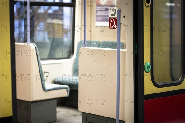 An empty S-Bahn train stands at Ostbahnhof, the terminus of the S3 today. Today is the second day of the strike by the train drivers' union GDL, on which train cancellations are to be expected. Berlin, 11.01.2024