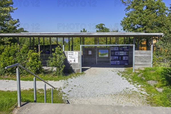 Aquascope Virelles, eco-tourism center in the Nature Reserve of the artificial Lake Virelles near Chimay, Hainaut, Wallonia, Belgium, Europe