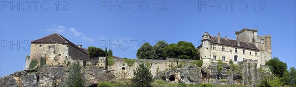 Chateau d'Excideuil, medieval castle in Excideuil, Dordogne, Aquitaine, France, Europe