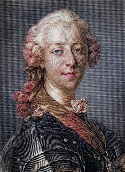Charles Edward Stuart, the young Pretender, Bonnie Prince Charlie, 1720-1788, Aspirant to the British throne who led the Scottish Highland Army in the Rebellion of the Forty-Five, Historic, digitally restored reproduction from a 19th century master, Record date not stated