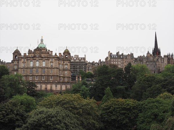 Mound hill in Edinburgh, Scotland, United Kingdom, Europe