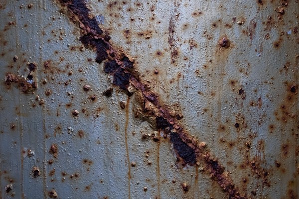 Rusty steel, abandoned herring factory Djupavik, Reykjarfjoerour, Strandir, Arnes, Westfjords, Iceland, Europe