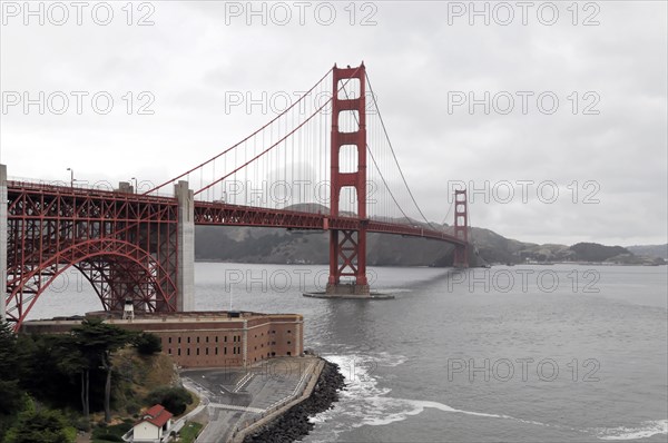 Cross-section of the wire ropes, Golden Gate Bridge, San Francisco, California, USA, North America