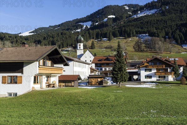 Schoellang, Illertal, Oberallgaeu, Allgaeu, Bavaria, Germany, Europe