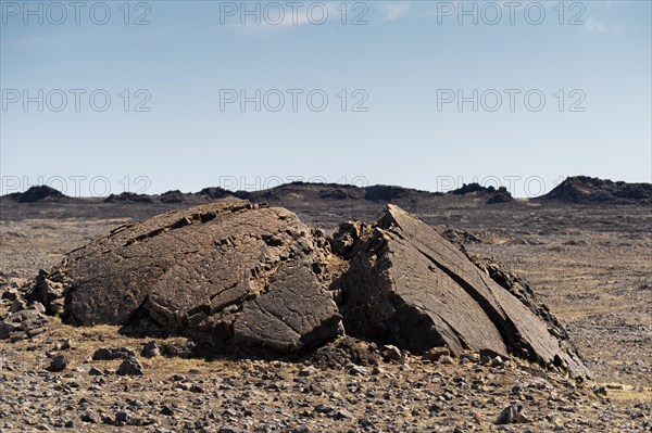 Cooled lava, Reykjanes Peninsula, Iceland, Europe