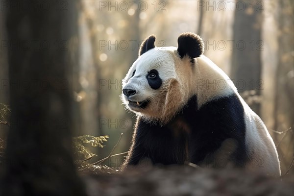 Panda bear. KI generiert, generiert AI generated