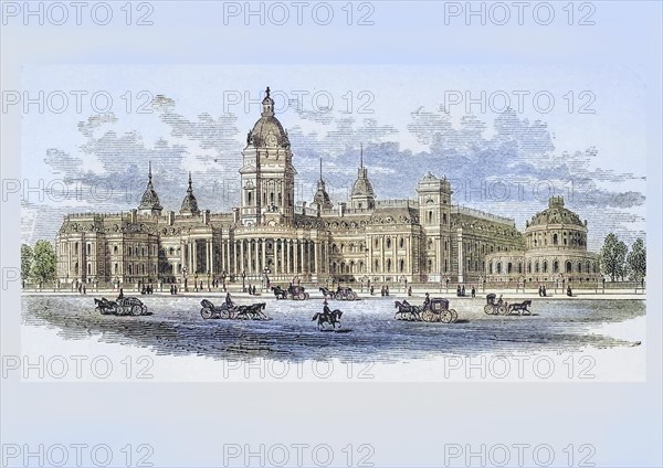 City Hall in San Francisco, California in the 1870s. From American Pictures Drawn With Pen And Pencil by Rev Samuel Manning c. 1880, United States, America, Historic, digitally restored reproduction from a 19th century original, Record date not stated, North America
