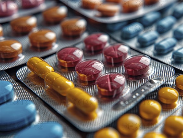 Production of pills and medicines, drug abuse, AI generated