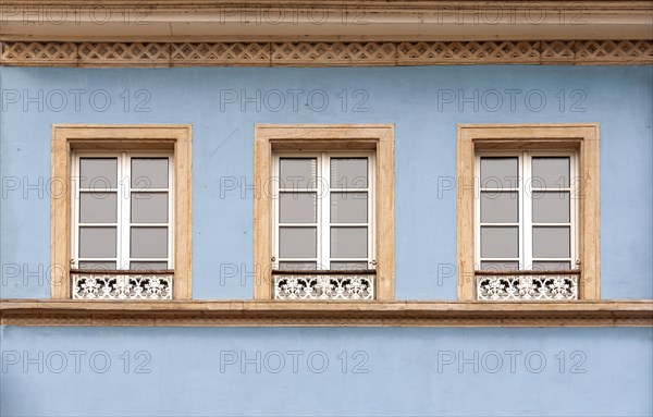 House facade with three windows, Speyer, Rhineland-Palatinate, Germany, Europe