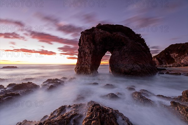 Sunrise at Horse Head Rock near Bermagui on the Sapphire Coast in Eastern Australia