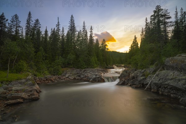 Austbygdae, waterfall, river, Tinn, Vestfold og Telemark, Norway, Europe