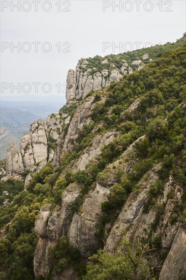 Mountain of Montserrat near Barcelona, Catalonia, Spain, Europe