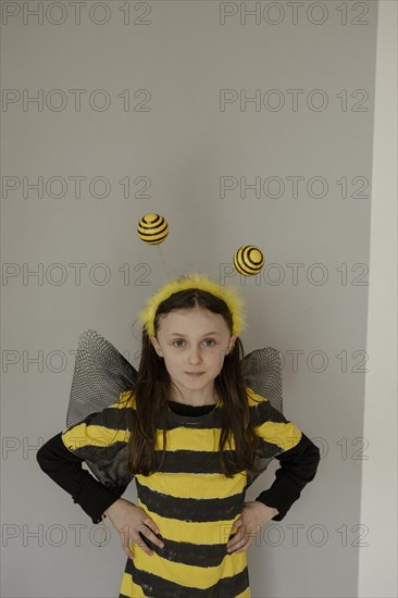 Girl in a bee costume