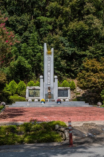 Baekma Hill Korean war memorial located near Geumsansa Temple in Gimje-si, South Korea, Asia